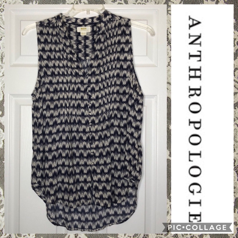 Anthropologie Mauve Top Sz Medium